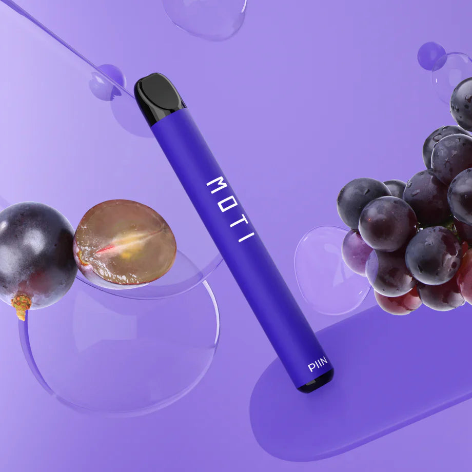 Moti Piin- Disposable Vaping Device - 600 Puffs (grape ice)