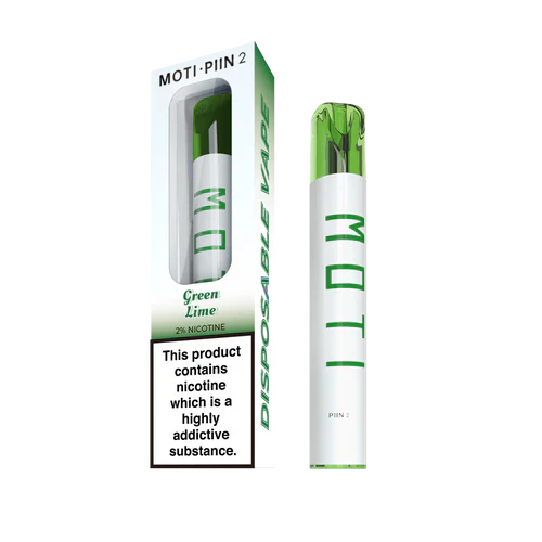 Moti piin 2 disposable 600 puffs (green lime)