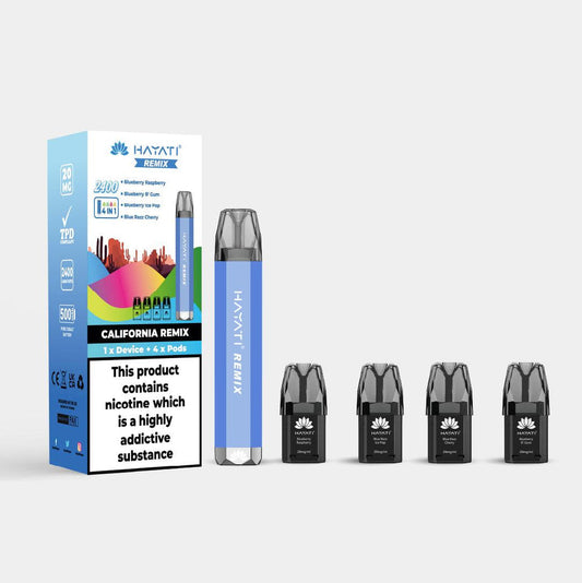 Hayati remix disposable pod kit ( california remix)