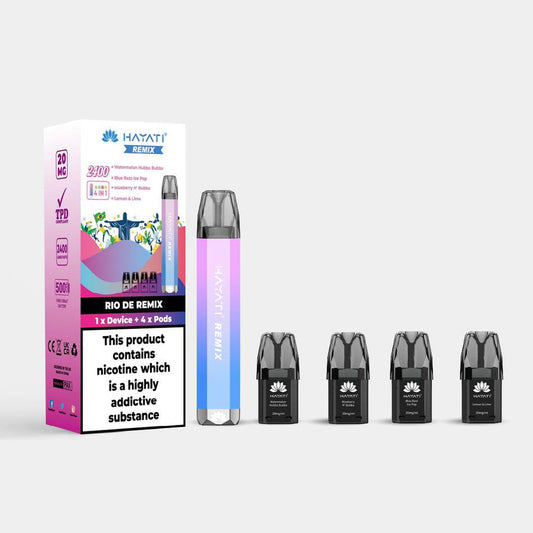 Hayati remix disposable pod kit (rio de remix)