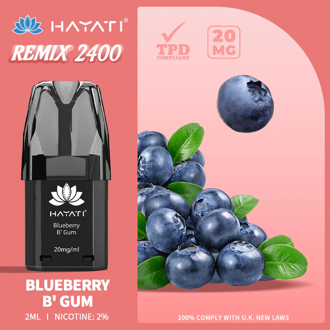 Hayati remix disposable pod kit ( california remix)