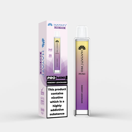 Hayati pro mini 600 puffs (riberry lemonade)