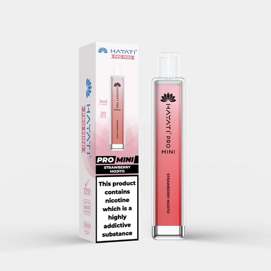 Hayati pro mini 600 puffs (strawberry mojito )