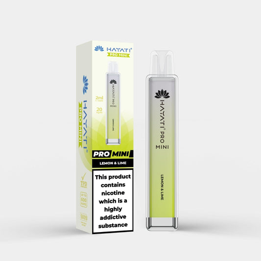 Hayati Pro Mini, 600 Züge (Zitrone und Limette)