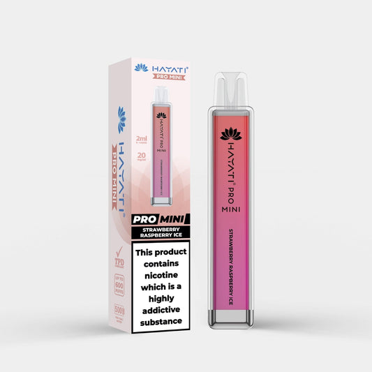 Hayati pro mini 600 puffs (strawberry raspberry ice)