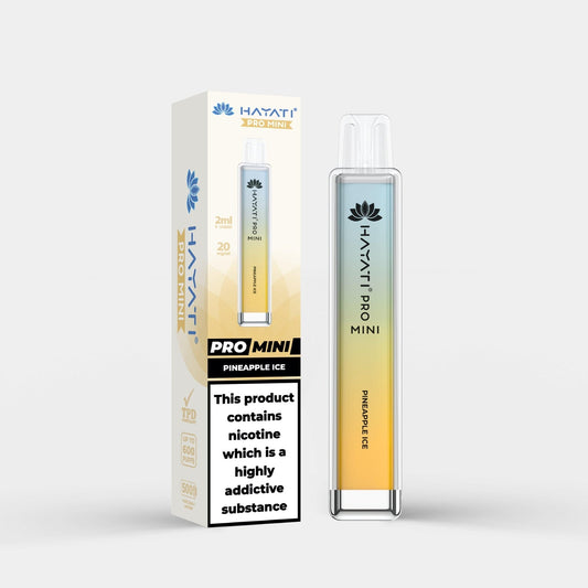 Hayati pro mini 600 puffs (pineapple ice)