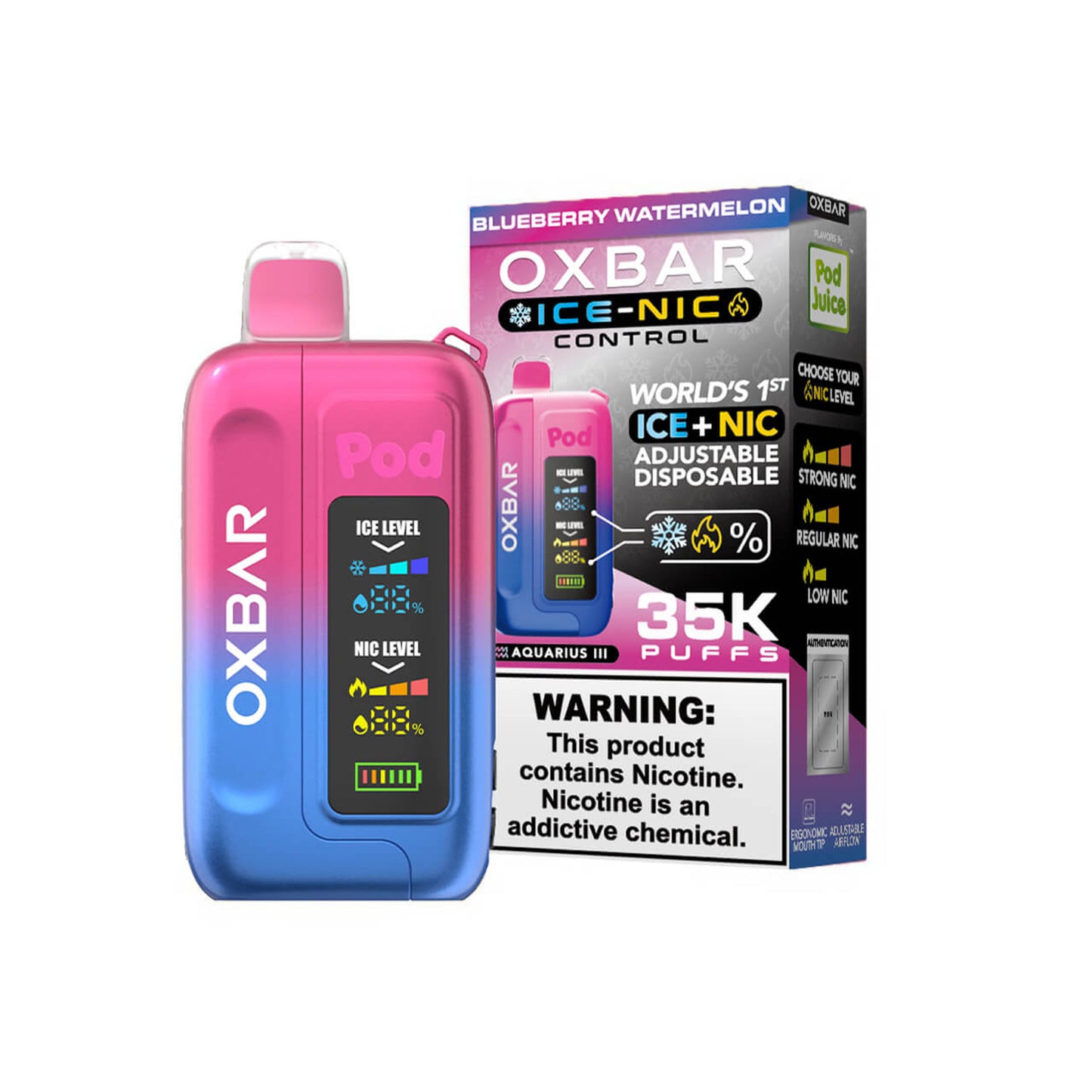 OXBAR 35K Ice-Nic Control Disposable Vape