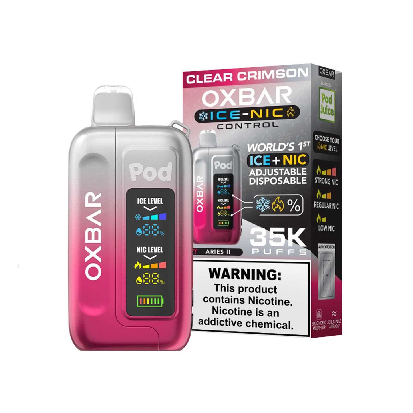 OXBAR 35K Ice-Nic Control Disposable Vape