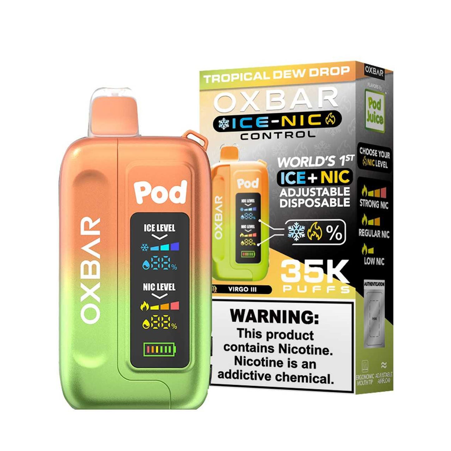 OXBAR 35K Ice-Nic Control Disposable Vape