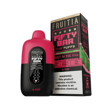 Fifty Bar X Fruitia 20K Disposable Vape (black edition)