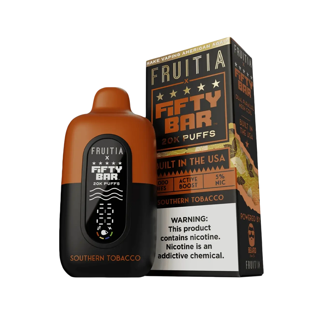 Fifty Bar X Fruitia 20K Disposable Vape (black edition)