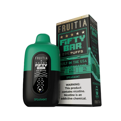 Fifty Bar X Fruitia 20K Disposable Vape (black edition)